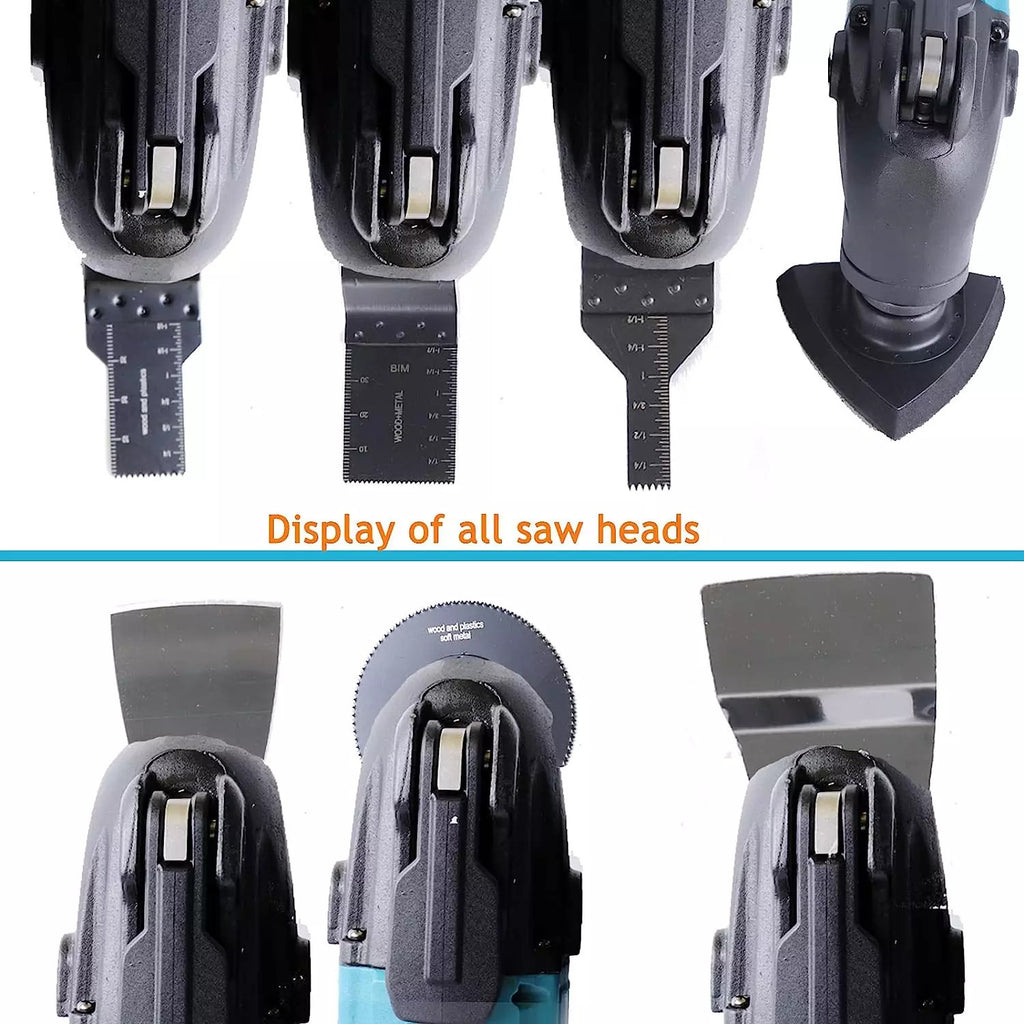 Oscillating Multi-Tool For Makita 18V Battery Versatile Cordless Sander With Sawing, Sanding And Cutting Functions No Batteries Or Chargers Required