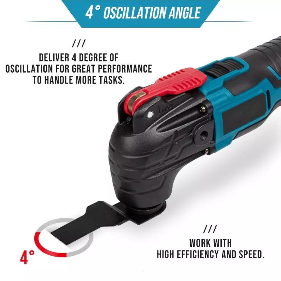 Oscillating Multi-Tool For Makita 18V Battery Versatile Cordless Sander With Sawing, Sanding And Cutting Functions No Batteries Or Chargers Required