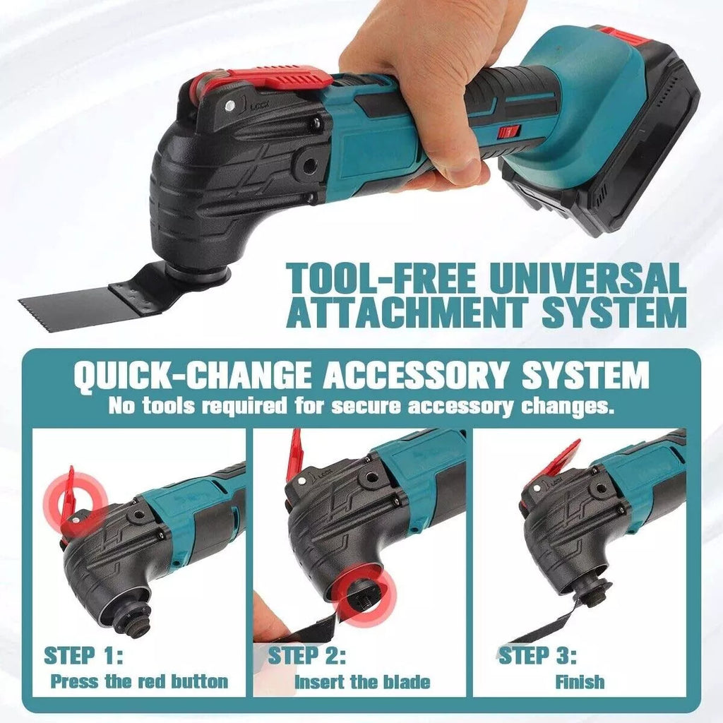 Oscillating Multi-Tool For Makita 18V Battery Versatile Cordless Sander With Sawing, Sanding And Cutting Functions No Batteries Or Chargers Required